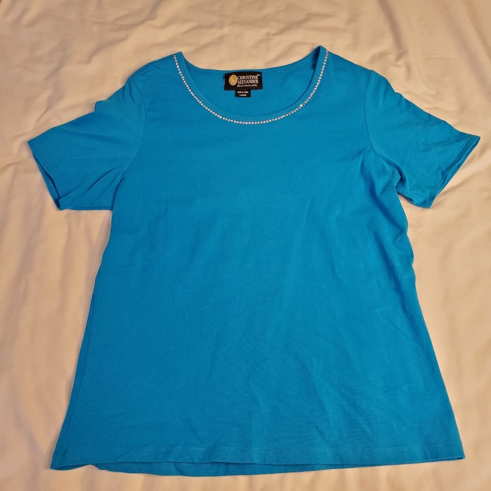 Christine Alexander rhinestones top